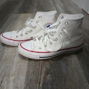 White Converse High Tops